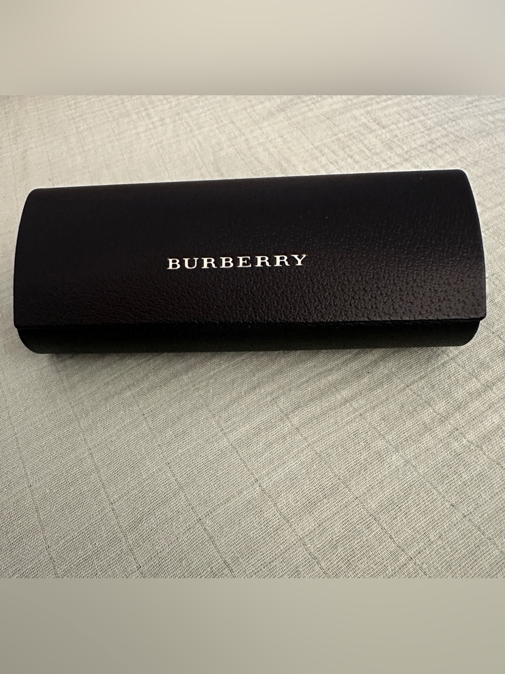 Burberry Black Sunglasses Case with White Logo